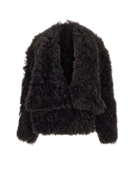 7 FOR ALL MANKIND Giacca Shearling BLACK Donna 