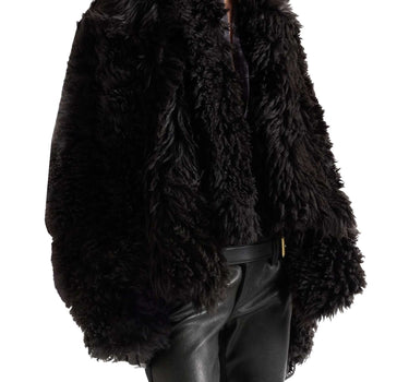 7 FOR ALL MANKIND Giacca Shearling BLACK Donna 