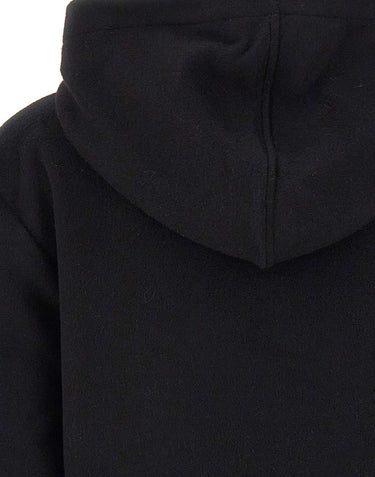 7 FOR ALL MANKIND Felpa arricciata crop BLACK Donna 