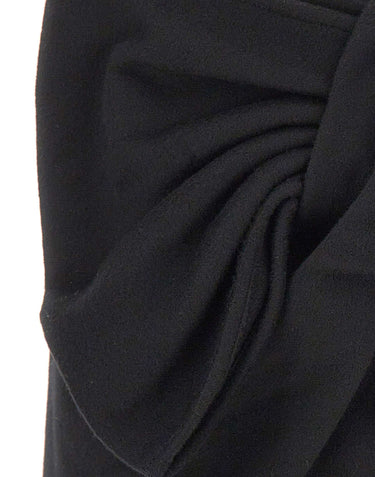 7 FOR ALL MANKIND Minigonna in misto lana con fiocco BLACK Donna 