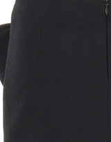 7 FOR ALL MANKIND Minigonna in misto lana con fiocco BLACK Donna 