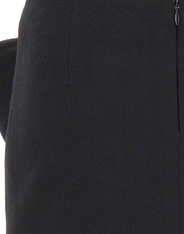 7 FOR ALL MANKIND Minigonna in misto lana con fiocco BLACK Donna 