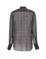 7 FOR ALL MANKIND Camicia donna con fiocco in seta GREY Donna 