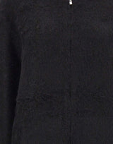 7 FOR ALL MANKIND Felpa in maglia "Fuzzy" BLACK Donna 