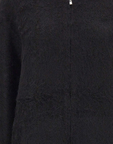 7 FOR ALL MANKIND Felpa in maglia "Fuzzy" BLACK Donna 
