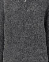 7 FOR ALL MANKIND Felpa in maglia "Fuzzy" GREY Donna 