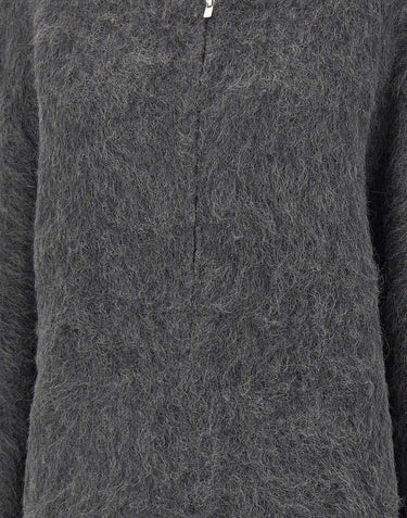 7 FOR ALL MANKIND Felpa in maglia "Fuzzy" GREY Donna 