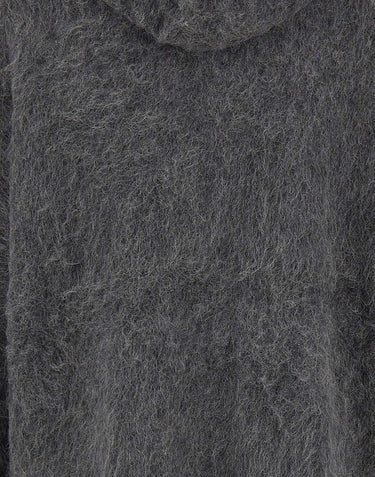 7 FOR ALL MANKIND Felpa in maglia "Fuzzy" GREY Donna 