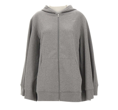 7 FOR ALL MANKIND Felpa over con cappuccio GREY Donna 