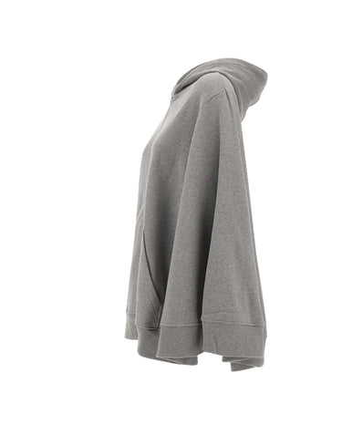 7 FOR ALL MANKIND Felpa over con cappuccio GREY Donna 