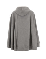 7 FOR ALL MANKIND Felpa over con cappuccio GREY Donna 