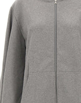 7 FOR ALL MANKIND Felpa over con cappuccio GREY Donna 