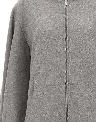 7 FOR ALL MANKIND Felpa over con cappuccio GREY Donna 