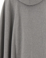 7 FOR ALL MANKIND Felpa over con cappuccio GREY Donna 