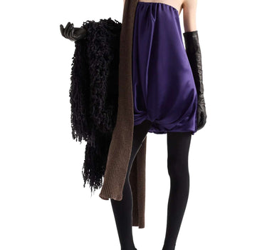 7 FOR ALL MANKIND Mini abito in satin PURPLE Donna 