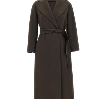 'S MAX MARA Cappotto a vestaglia in lana GREEN Donna 
