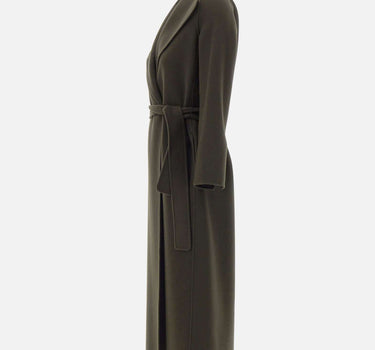 'S MAX MARA Cappotto a vestaglia in lana GREEN Donna 