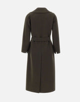 'S MAX MARA Cappotto a vestaglia in lana GREEN Donna 