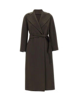 'S MAX MARA Cappotto a vestaglia in lana GREEN Donna 