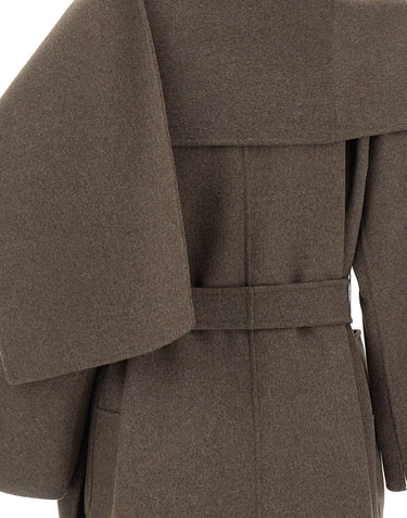 'S MAX MARA Cappotto "Peonie" BROWN Donna 