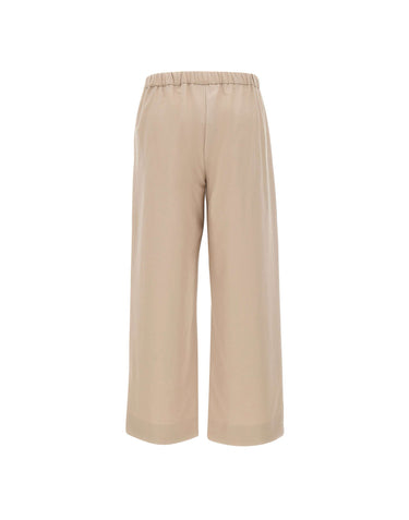 'S MAX MARA Pantalone jogging in lana stretch BEIGE Donna 
