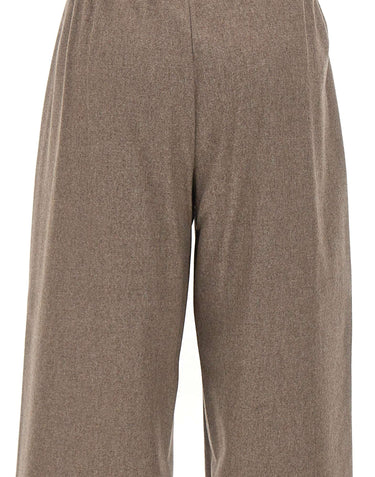 'S MAX MARA Pantalone jogging in lana stretch BROWN Donna 