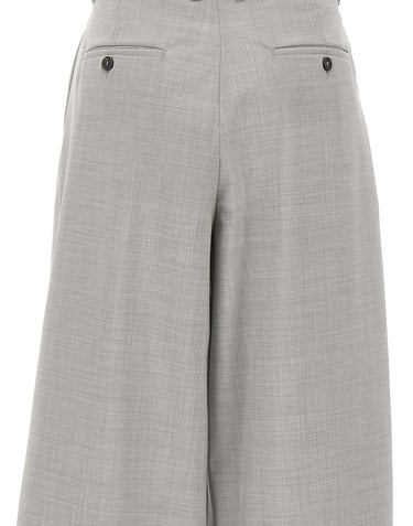 'S MAX MARA Pantaloni in tela di lana GREY Donna 