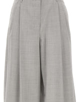 'S MAX MARA Pantaloni in tela di lana GREY Donna 