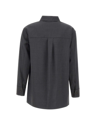 Camicia basic in tela di lana 2629196061600 016 'S MAX MARA 