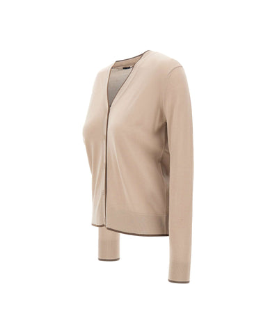 'S MAX MARA Cardigan in lana vergine BEIGE Donna 