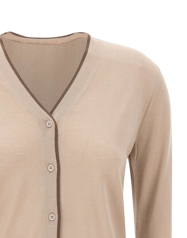 'S MAX MARA Cardigan in lana vergine BEIGE Donna 