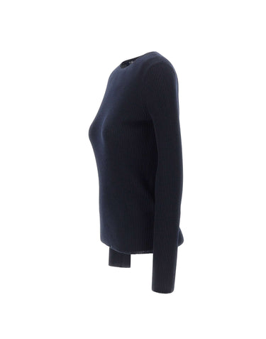 'S MAX MARA Maglia a costine in lana BLUE Donna 