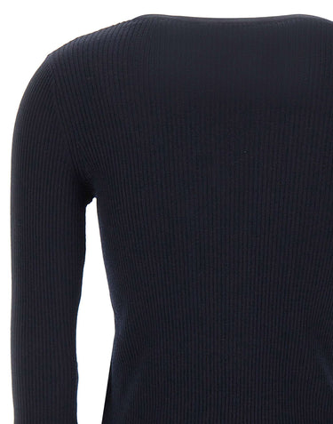 'S MAX MARA Maglia a costine in lana BLUE Donna 
