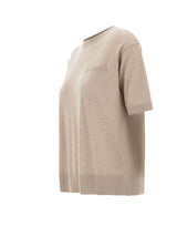 'S MAX MARA Maglia in lana con taschino BEIGE Donna 