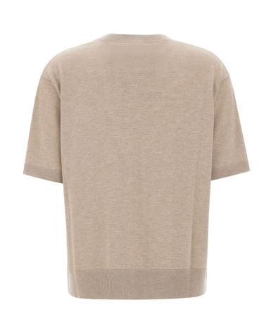 'S MAX MARA Maglia in lana con taschino BEIGE Donna 