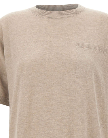 'S MAX MARA Maglia in lana con taschino BEIGE Donna 