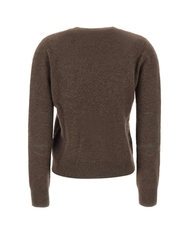 'S MAX MARA Maglia "Voliera" BROWN Donna 