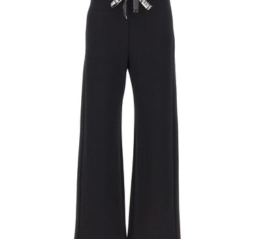 'S MAX MARA Pantalone ampio in jersey double BLACK Donna 