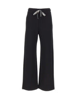 'S MAX MARA Pantalone ampio in jersey double BLACK Donna 