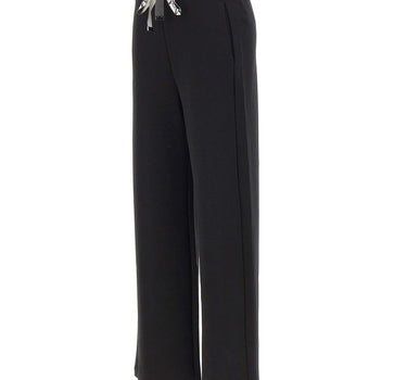 'S MAX MARA Pantalone ampio in jersey double BLACK Donna 
