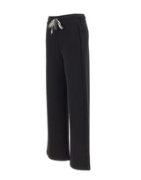 'S MAX MARA Pantalone ampio in jersey double BLACK Donna 