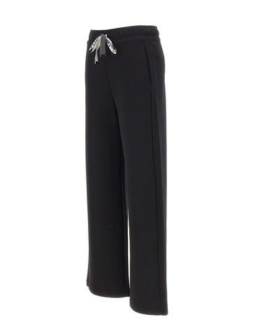 'S MAX MARA Pantalone ampio in jersey double BLACK Donna 