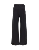 'S MAX MARA Pantalone ampio in jersey double BLACK Donna 