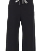 'S MAX MARA Pantalone ampio in jersey double BLACK Donna 