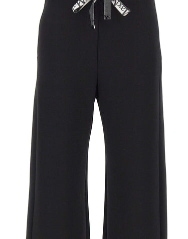 'S MAX MARA Pantalone ampio in jersey double BLACK Donna 