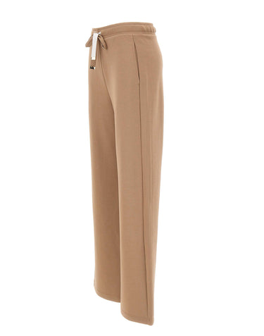 'S MAX MARA Pantalone ampio in jersey double BROWN Donna 