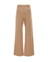 'S MAX MARA Pantalone ampio in jersey double BROWN Donna 
