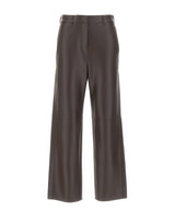 'S MAX MARA Pantaloni in jersey spalmato BROWN Donna 