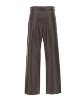 'S MAX MARA Pantaloni in jersey spalmato BROWN Donna 