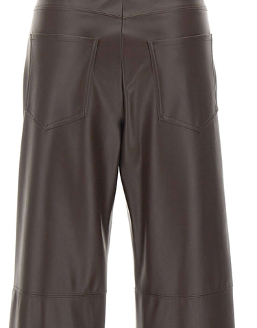 'S MAX MARA Pantaloni in jersey spalmato BROWN Donna 